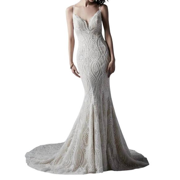MAGGIE SOTTERO Dresses & Skirts - NEW MAGGIE SOTTERO daxton wedding dress in ivory over nude